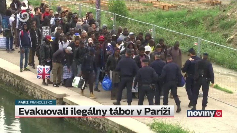 Evakuovali ilegálny tábor v Paríži