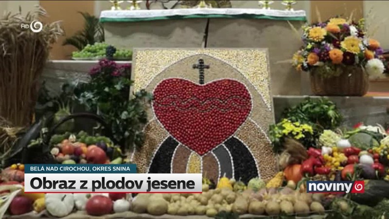 Obraz z plodov jesene