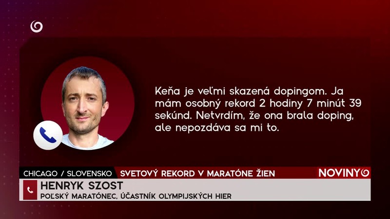 SLOVENSKO / SVETOVÝ REKORD V MARATÓNE ŽIEN