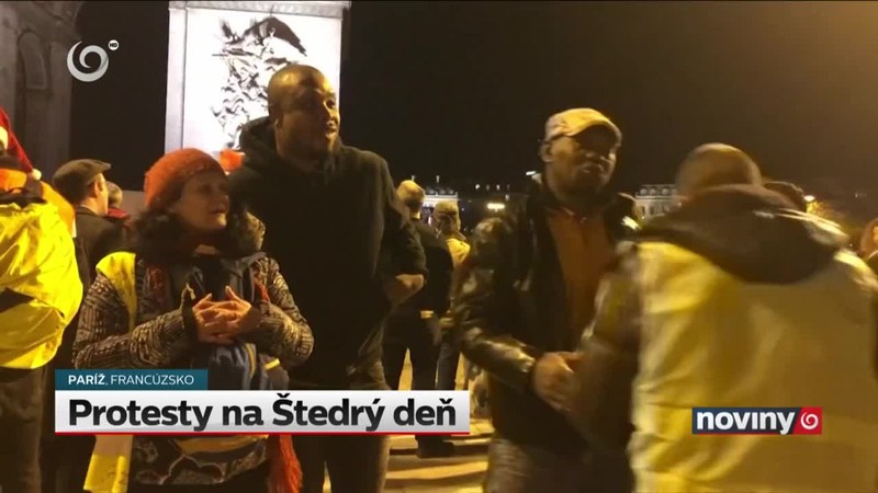 Protesty na Štedrý deň