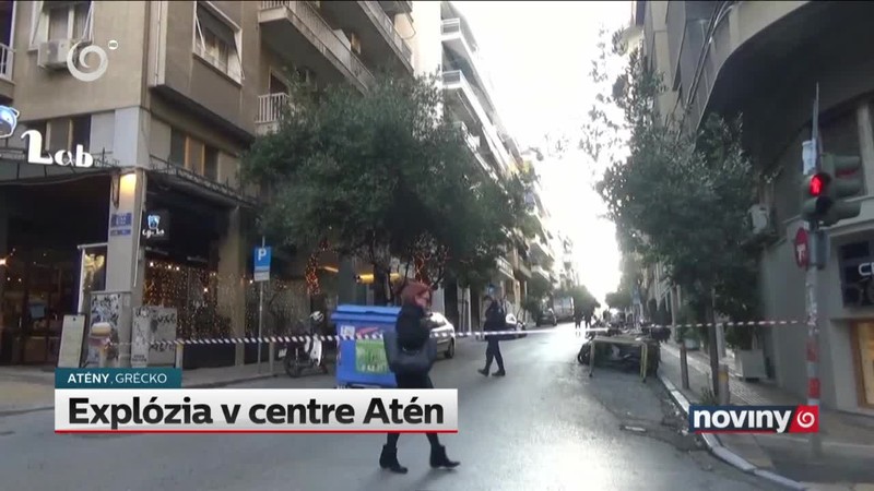 Explózia v centre Atén