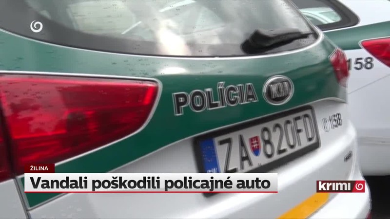 Vandali poškodili policajné auto