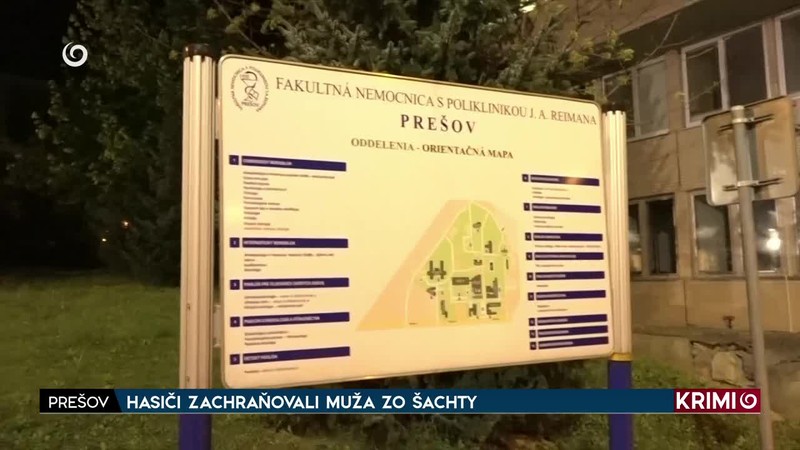 HASIČI ZACHRAŇOVALI MUŽA ZO ŠACHTY