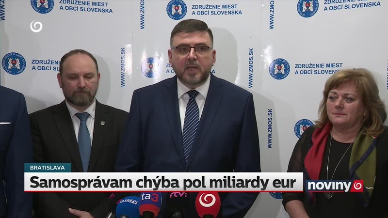 Samosprávam chýba pol miliardy eur
