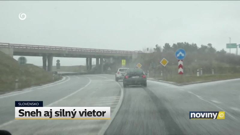 Sneh aj silný vietor