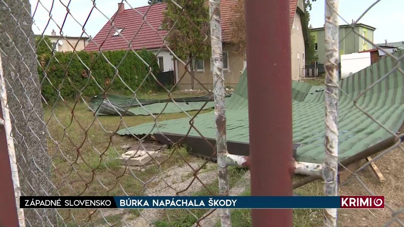 BÚRKA NAPÁCHALA ŠKODY