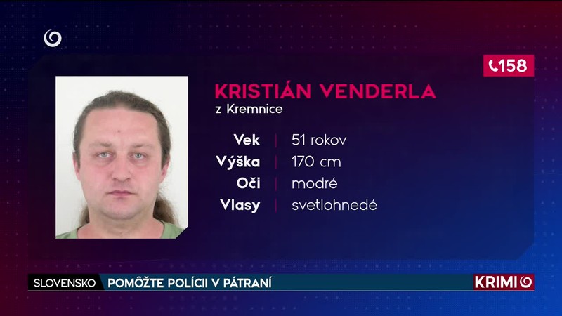 POMÔŽTE POLÍCII V PÁTRANÍ