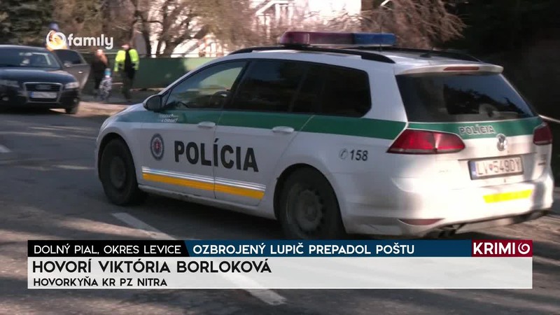 OZBROJENÝ LUPIČ PREPADOL POŠTU