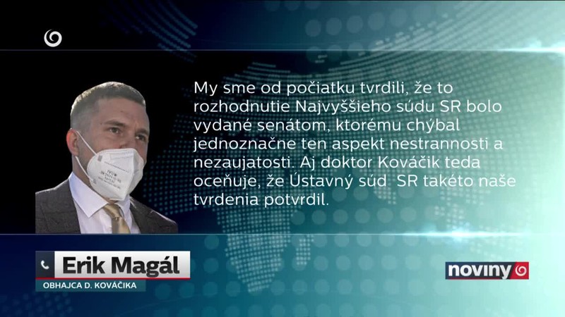 Zrušenie rozhodnutia o Kováčikovi