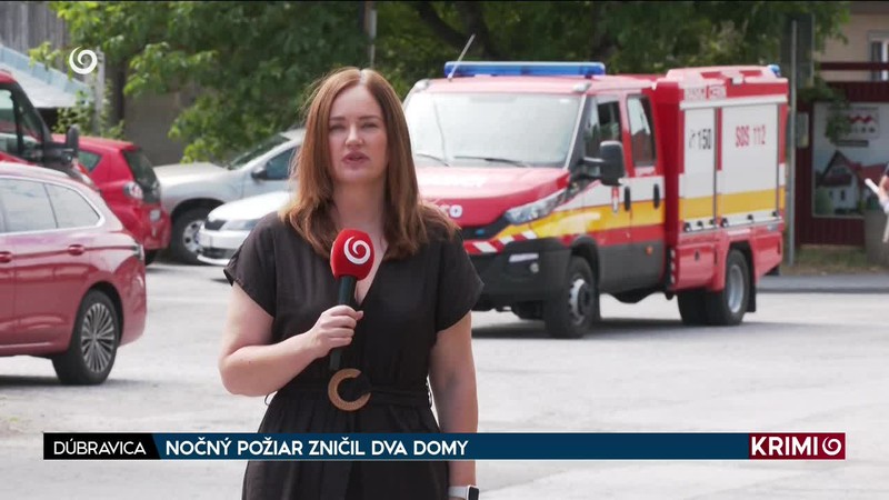 NOČNÝ POŽIAR ZNIČIL DVA DOMY