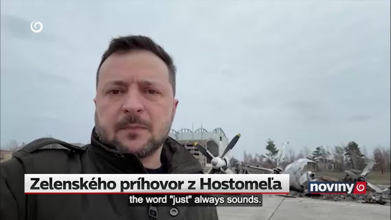 Zelenského príhovor z Hostomeľa