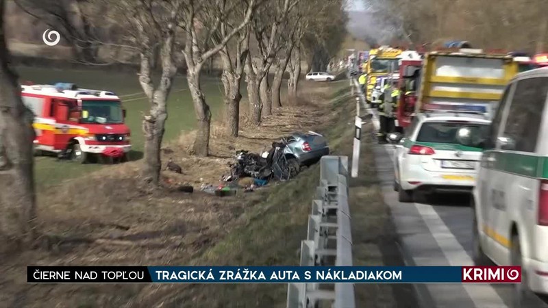 TRAGICKÁ ZRÁŽKA AUTA S NÁKLADIAKOM