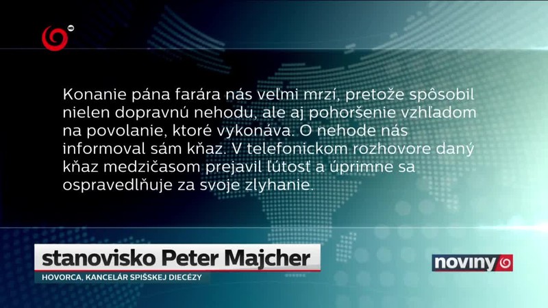 Po omšovom víne šoféroval