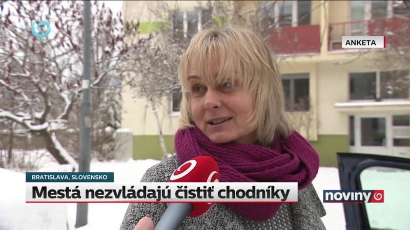 Mestá nezvládajú čistiť chodníky