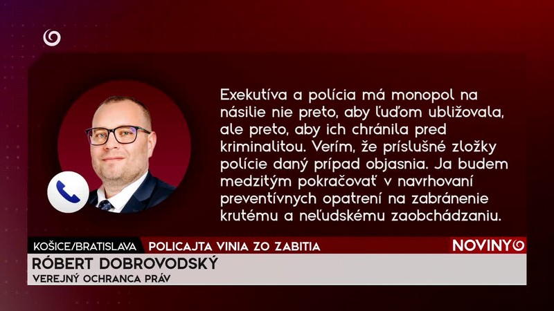 POLICAJTA VINIA ZO ZABITIA