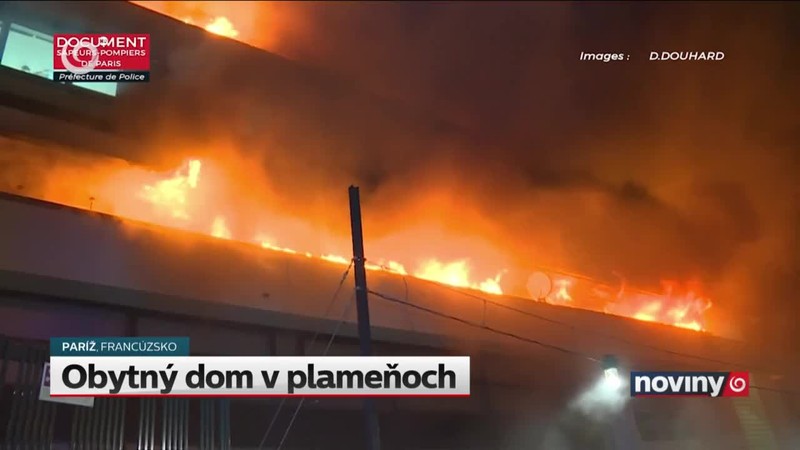 Obytný dom v plameňoch
