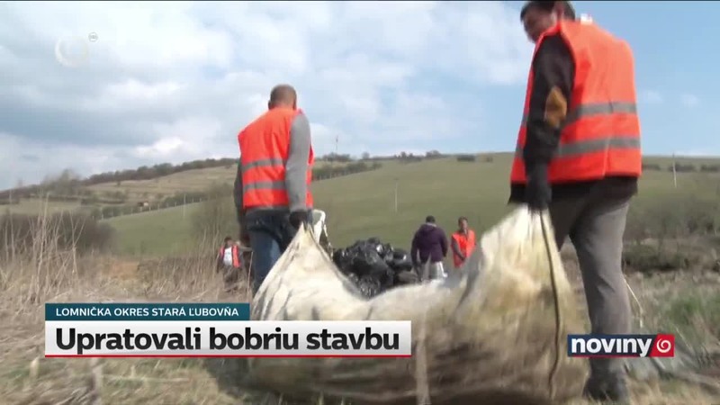 Upratovali bobriu stavbu