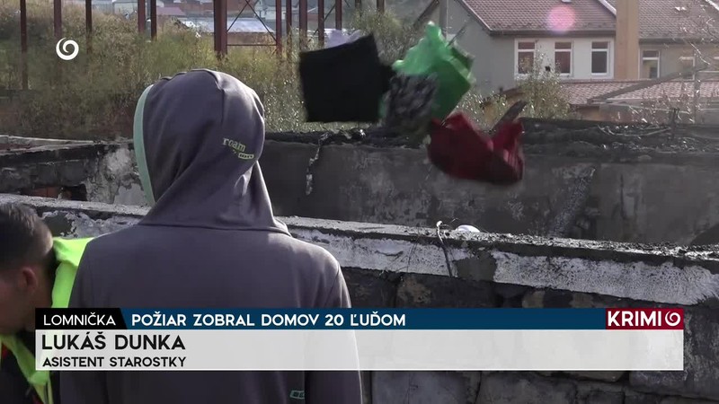 POŽIAR ZOBRAL DOMOV 20 ĽUĎOM