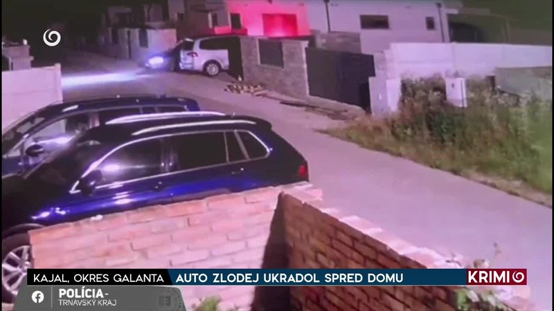 AUTO ZLODEJ UKRADOL SPRED DOMU