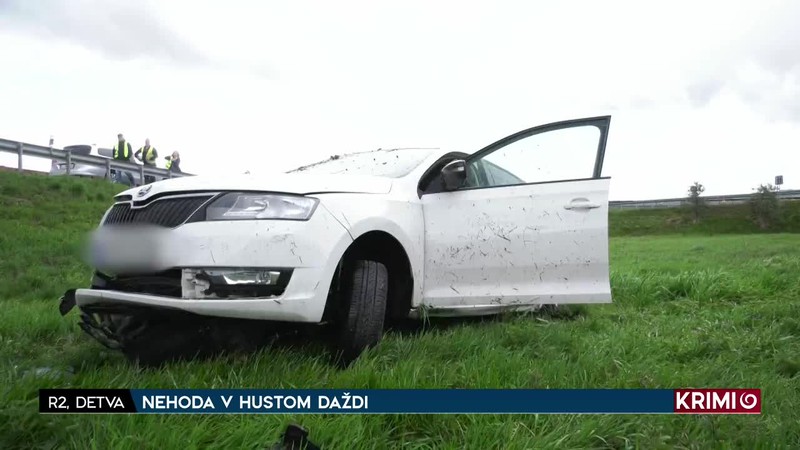 NEHODA V HUSTOM DAŽDI
