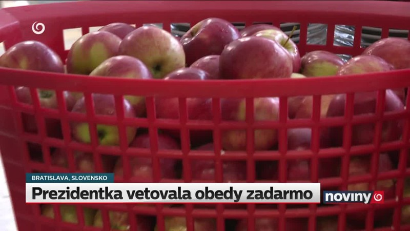 Prezidentka vetovala obedy zadarmo