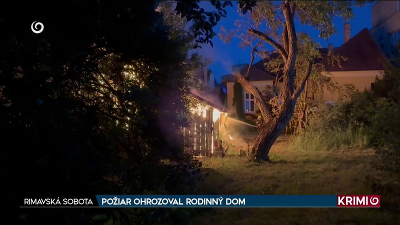 POŽIAR OHROZOVAL RODINNÝ DOM