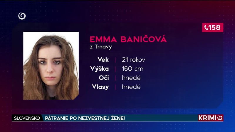 PÁTRANIE PO NEZVESTNEJ ŽENE!