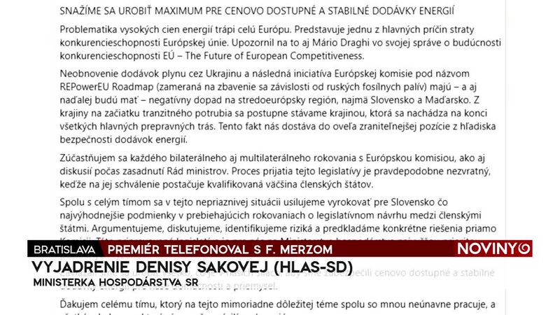 PREMIÉR TELEFONOVAL S F. MERZOM