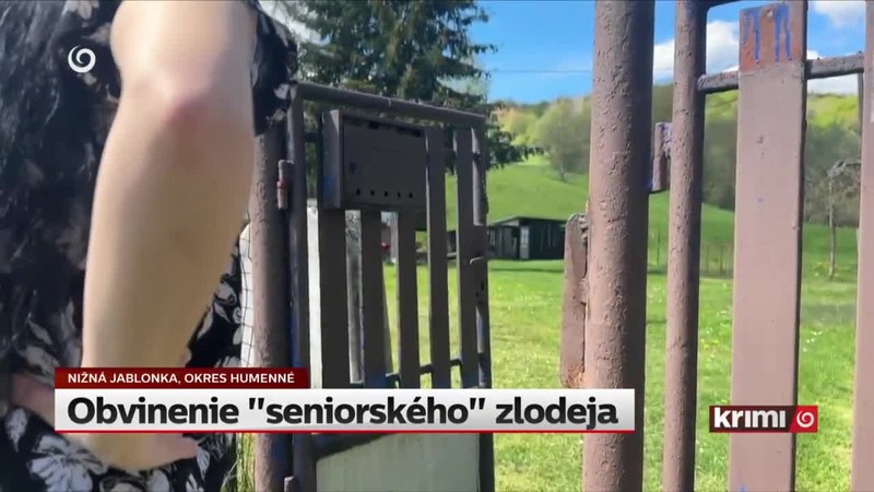 Obvinenie "seniorského" zlodeja