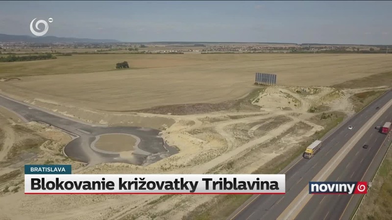 Blokovanie križovatky Triblavina