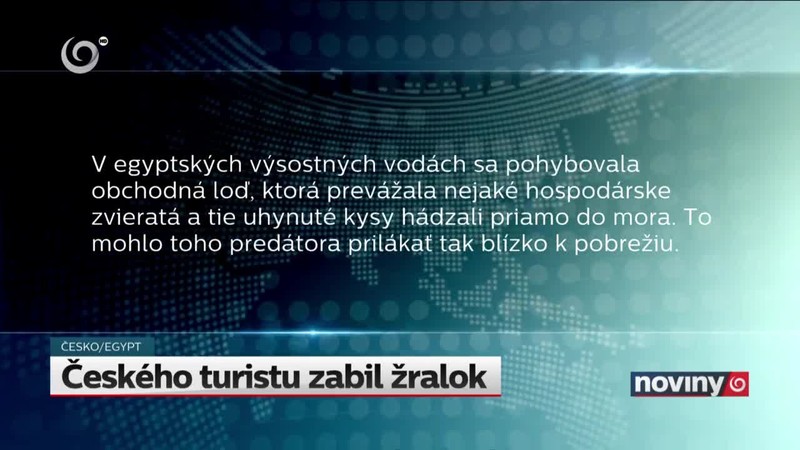 Českého turistu zabil žralok