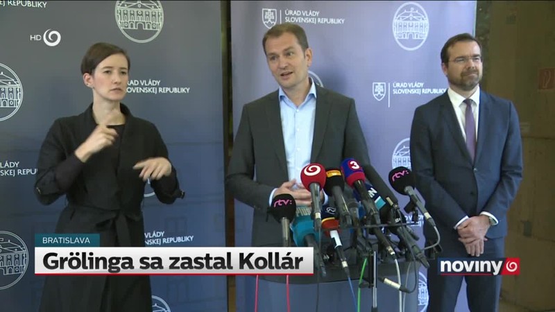 Grölinga sa zastal Kollár