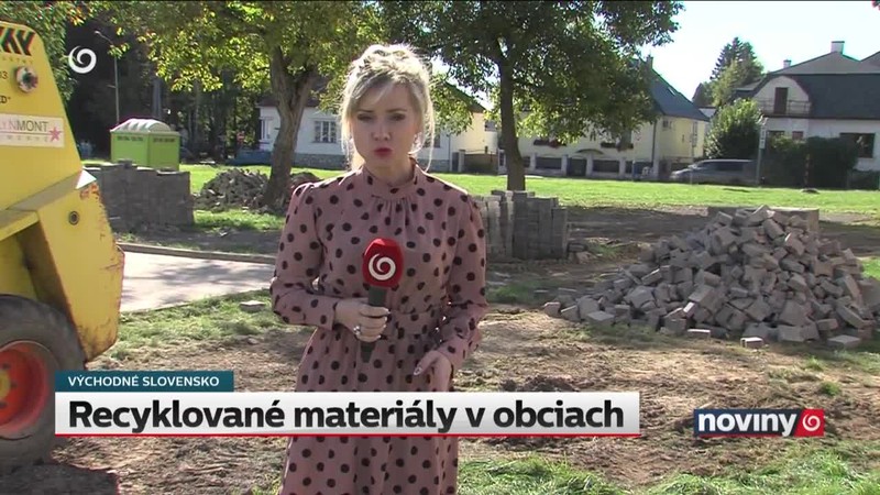 Recyklované materiály v obciach