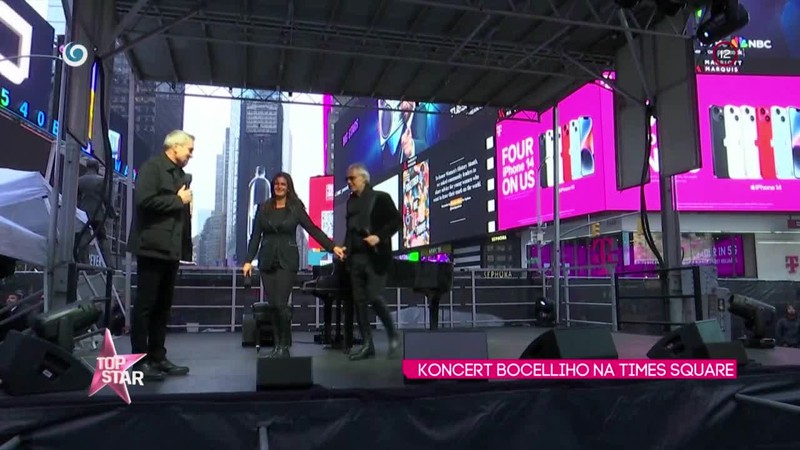 Koncert Bocelliho na Times Square