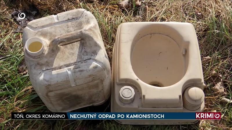 NECHUTNÝ ODPAD PO KAMIONISTOCH