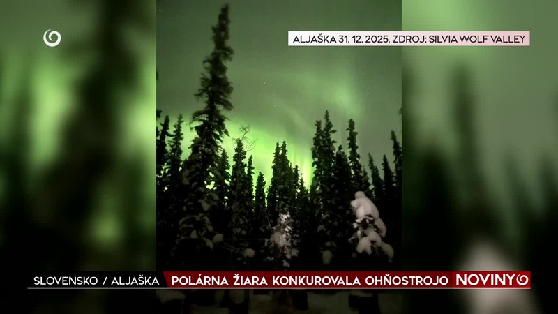 POLÁRNA ŽIARA KONKUROVALA OHŇOSTROJOM