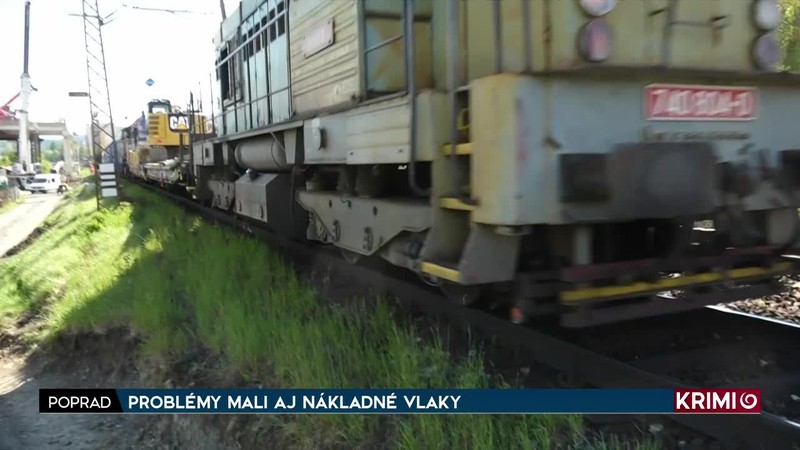 PROBLÉMY MALI AJ NÁKLADNÉ VLAKY