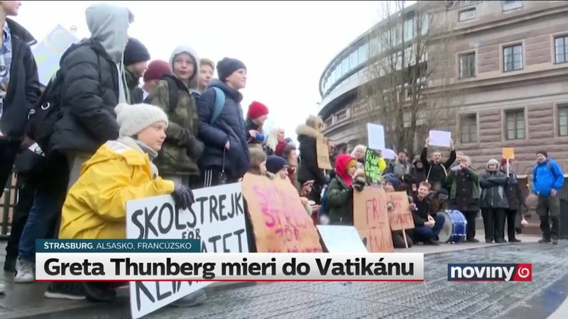 Greta Thunberg mieri do Vatikánu