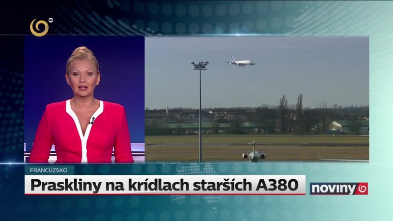 Praskliny na krídlach starších A380