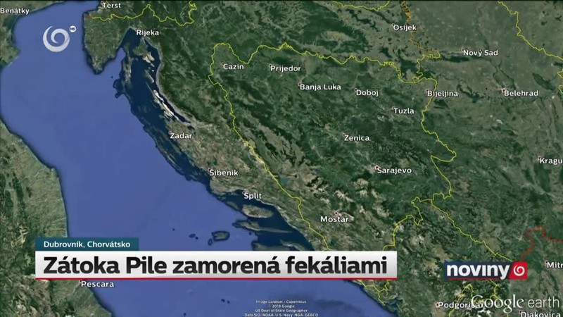 Zátoka Pile zamorená fekáliami