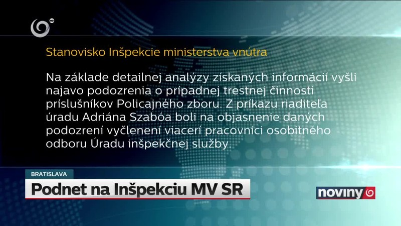 Podnet na Inšpekciu MV SR