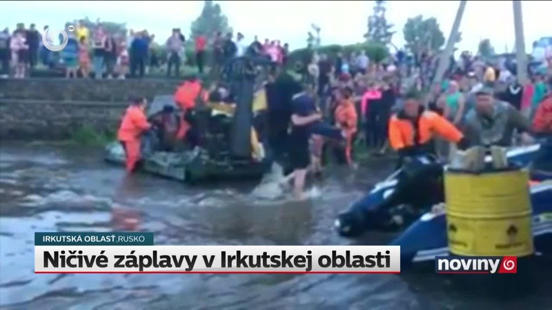 Ničivé záplavy v Irkutskej oblasti