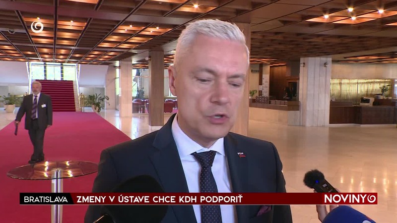 ZMENY V ÚSTAVE CHCE KDH PODPORIŤ