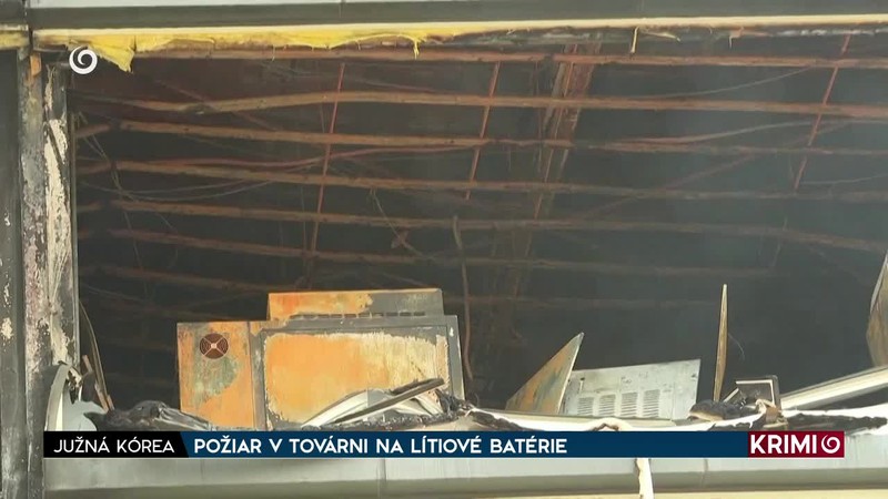 POŽIAR V TOVÁRNI NA LÍTIOVÉ BATÉRIE