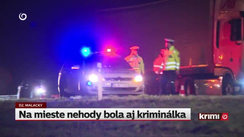Na mieste nehody bola aj kriminálka