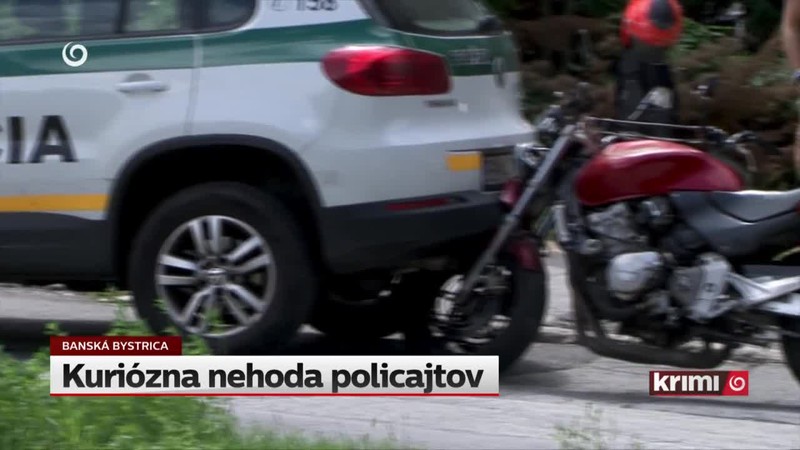 Kuriózna nehoda policajtov