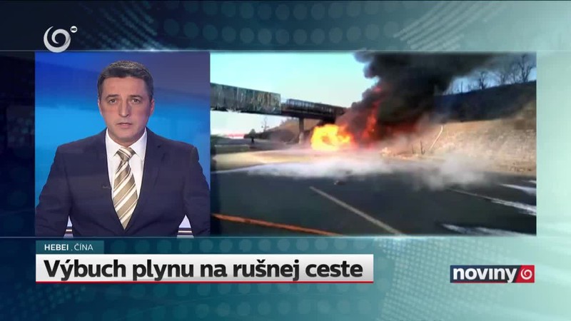 Výbuch plynu na rušnej ceste