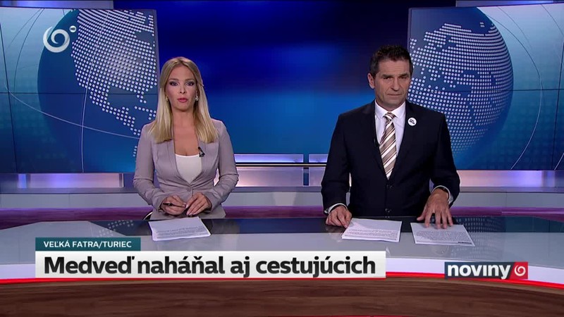 Medveď naháňal aj cestujúcich
