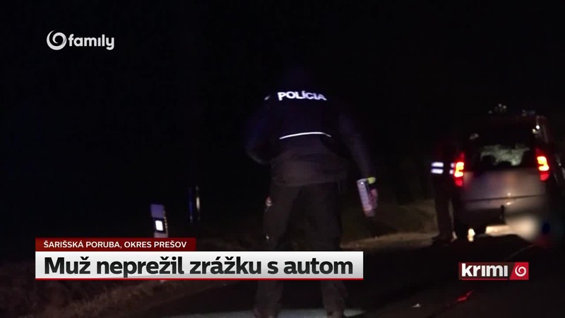 Muž neprežil zrážku s autom