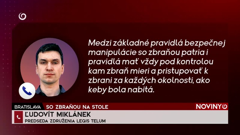 SO ZBRAŇOU NA STOLE